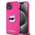 Karl Lagerfeld Silicone Choupette Head MagSafe Case for iPhone 15 Plus / 14 Plus - Pink | Techbox
