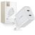 Tech-Protect C20W charger 2x USB-C PD 20W - white | Techbox