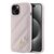 Karl Lagerfeld Diagonal Quilted Script case for iPhone 15 Plus / 14 Plus - pink | Techbox