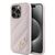 Karl Lagerfeld Diagonal Quilted Script case for iPhone 15 Pro - pink | Techbox