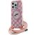 Karl Lagerfeld IML Crossbody Monogram Karl &amp; Choupette Head MagSafe case for iPhone 15 Pro - pink | Techbox