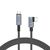 Tech-Protect UltraBoost Max L USB-C 4.0 (straight) / USB-C 4.0 (angled) PD 240W 8K 40Gbps 1.5m Cable - Gray | Techbox