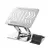 Laptop stand Wozinsky WRS-CPY84SS aluminum + Free! smartphone stand - silver | Techbox