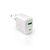 Puro 65W GaN USB-A USB-C Wall Charger - White - Travel Chargers - Smartphone Chargers - Techbox