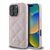 Guess Quilted Metal Logo iPhone 16 Pro Case - Pink | Techbox