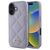 Guess Quilted Metal Logo case for iPhone 16 - light purple | Techbox