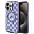 Karl Lagerfeld IML Monogram Karl &amp; Choupette Head MagSafe Case for iPhone 15 Pro Max - Purple | Techbox