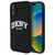 DKNY Silicone White Printed Logo MagSafe iPhone 16 Case - Black | Techbox