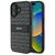 DKNY Texture Pattern Tonal Stripe iPhone 16 Case - Black | Techbox
