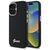 Guess Silicone Script Metal Logo &amp; Frame Case for iPhone 16 - Black | Techbox