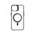 3mk Satin Armor MagCase with MagSafe for iPhone 15 - Clear with Black Frame