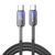 Joyroom S-A42 Crystal-Clear Series 60W USB-C - USB-C cable 1.2m - black - Cables & Adapters - Cables & Accessories - Techbox
