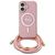 Guess GUHMP16SHCTSGNSP iPhone 16 6.1" pink/pink hardcase Crossbody Cord Script MagSafe - Apple Cases - Cases - Techbox