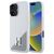 Karl Lagerfeld Silicone Initial Metal Logo MagSafe iPhone 16 Case - White | Techbox