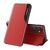 Eco Leather View Case for Samsung Galaxy S25+ with flap and stand - red - Samsung Cases - Cases - Techbox