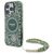 Guess IML Flowers Allover Electro With Pearl Strap MagSafe case for iPhone 16 Pro Max - green | Techbox