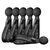 Joyroom JR-ZS422 Cable Organizer Silicone Headband with Magnet, Set of 6 - Black