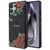 Guess Leather 4G Flowers Print Metal Classic Logo MagSafe Case for Samsung Galaxy S25 Ultra - Black | Techbox