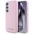 Karl Lagerfeld Saffiano Full Wrapped Elongated Metal Logo MagSafe Case for Samsung Galaxy S25 - Pink | Techbox