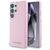 Karl Lagerfeld Saffiano Full Wrapped Elongated Metal Logo MagSafe Case for Samsung Galaxy S25 Ultra - Pink | Techbox