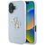 Guess Grained Big 4G Logo Small Classic Logo case for iPhone 16 - blue | Techbox