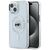 Karl Lagerfeld IML Metal Karl Head MagSafe Case for iPhone 15 White | Techbox