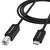 Wozinsky WKDDY1S USB-B - USB-C Cable 1m - Black - Cables & Adapters - Cables & Accessories - Techbox