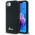 Guess Silicone Script Metal Logo MagSafe iPhone 16e Case - Black | Techbox