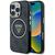 Guess IML Metal Glitter 4G Circle Triangle MagSafe Case for iPhone 16 Pro - Black - Apple Cases - Cases - Techbox