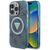 Guess IML Metal Glitter 4G Circle Triangle MagSafe Case for iPhone 16 Pro - Blue | Techbox