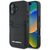 Karl Lagerfeld HC Grained PU Cardslot Metal Elong iPhone 16 Case - Black | Techbox