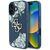 Guess Grained Roses Big 4G logo case for iPhone 16 - blue | Techbox