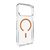 Puro Lite Mag TPU+PC Case Compatible with MagSafe for iPhone 17 Pro Max - Transparent with Orange Ring | Techbox