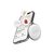 SBS Track My Circle Waterproof IP65 Locator Compatible with Apple Find My - White | Techbox
