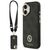 Guess 4G Strass Logo &amp; Big Strap Metal Buttons MagSafe Case for iPhone 17 - Black | Techbox
