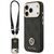 Guess 4G Strass Logo &amp; Big Strap Metal Buttons MagSafe Case for iPhone 17 Pro - Black | Techbox