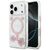 Guess Resin Flowers Glitter MagSafe Case for iPhone 17 Pro - Pink | Techbox