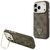Guess 4G PU Triangle Logo &amp; Stand Camera Magsafe Case for iPhone 17 Pro - Brown - Uncategorized Cases (2) - Cases - Techbox