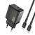 Dudao A26LEU PD 20W GaN USB-C Wall Charger with USB-C to Lightning Cable - Black | Techbox