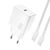 Dudao A27CEU PD 25W GaN SB-C Wall Charger with USB-C Cable - White - Travel Chargers - Smartphone Chargers - Techbox
