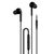 Dudao X3+ Wired USB-C In-Ear Headphones - Black - Headsets - Speakers & Headphones - Techbox