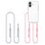 Tech-Protect Flexair Chain MagSafe Case for iPhone 16 - Clear + 2 Lanyards (Pink and Gray) | Techbox