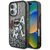 Karl Lagerfeld Liquid Glitter Choupette Logo iPhone 16 Case - Black | Techbox