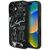 Karl Lagerfeld Grained Pattern &amp; Logo MagSafe Case for iPhone 16 - Black