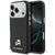 Karl Lagerfeld Karl &amp; Choupette Head Pins Saffiano MagSafe Case for iPhone 17 Pro Max - Black
