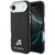 Karl Lagerfeld Karl &amp; Choupette Head Pins Saffiano MagSafe Case for iPhone Air - Black