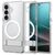 Spigen Ultra Hybrid S Mag MagSafe Case for Samsung Galaxy S26 - Clear and White