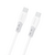 Dudao L25SC 60W USB-C - USB-C Cable with Soft Silicone Braid 2m - White | Techbox