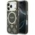 Guess IML Peony Dot MagSafe Case for iPhone 17 Pro - Black