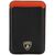 Lamborghini Urus D8 Genuine Leather MagSafe Magnetic Phone Wallet - Black and Red
